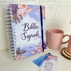 BIBLIA PERSONALIZADA Offset 75g 148mmX210mm (A5) COLORIDO UV FRENTE TOTAL Corte reto 