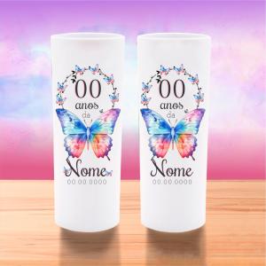 COPO LONG DRINK PERSONALIZADO PLÁSTICO 7X7 COLORIDO FRENTE VINIL TRANSPARENTE 