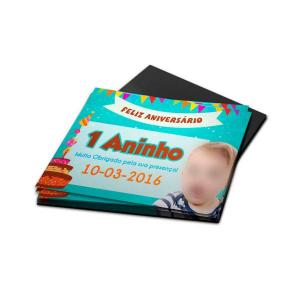 Imã de Geladeira Personalizado FOTOGRAFICO GLOSSY 5 cm 4x0 UV FRENTE TOTAL Corte reto 
