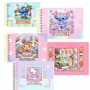 LIVRO DE COLORIR - PERSONAGENS Offset 90g 148mmX210mm (A5)  UV FRENTE TOTAL Corte reto 50 PÁGINAS